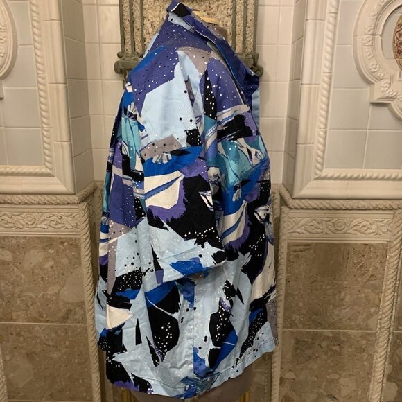 Attitudes by Renee. Sz M (4X). Bust 60". Cotton Blend Short Sleeve Top. B81. - Picture 3 of 5